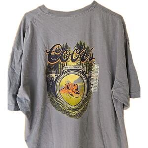 Blue Coors Beer Themed T-Shirt - Size 2XL - New With Tags